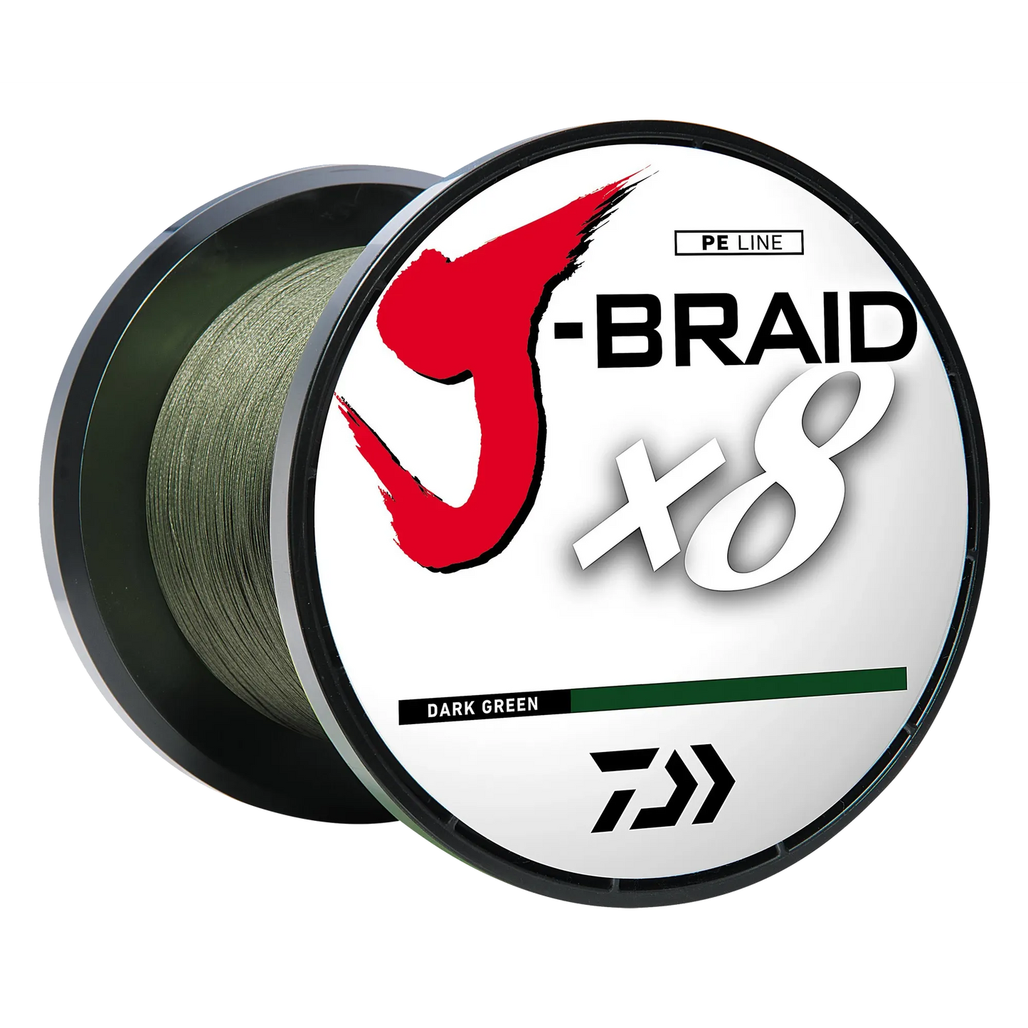 Daiwa J-Braid X8 Braided Fishing Line- 8lb. (150 M) Dark Green-Daiwa-Awesome Adventures Colorado