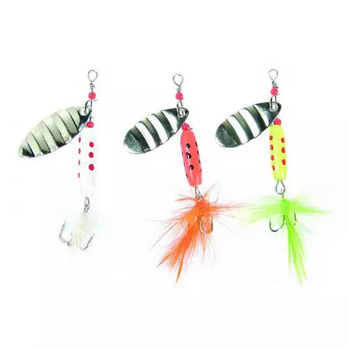 Eagle Claw Lake and Stream 3 piece Hair Spinner Lure Set-Eagle Claw-Awesome Adventures Colorado