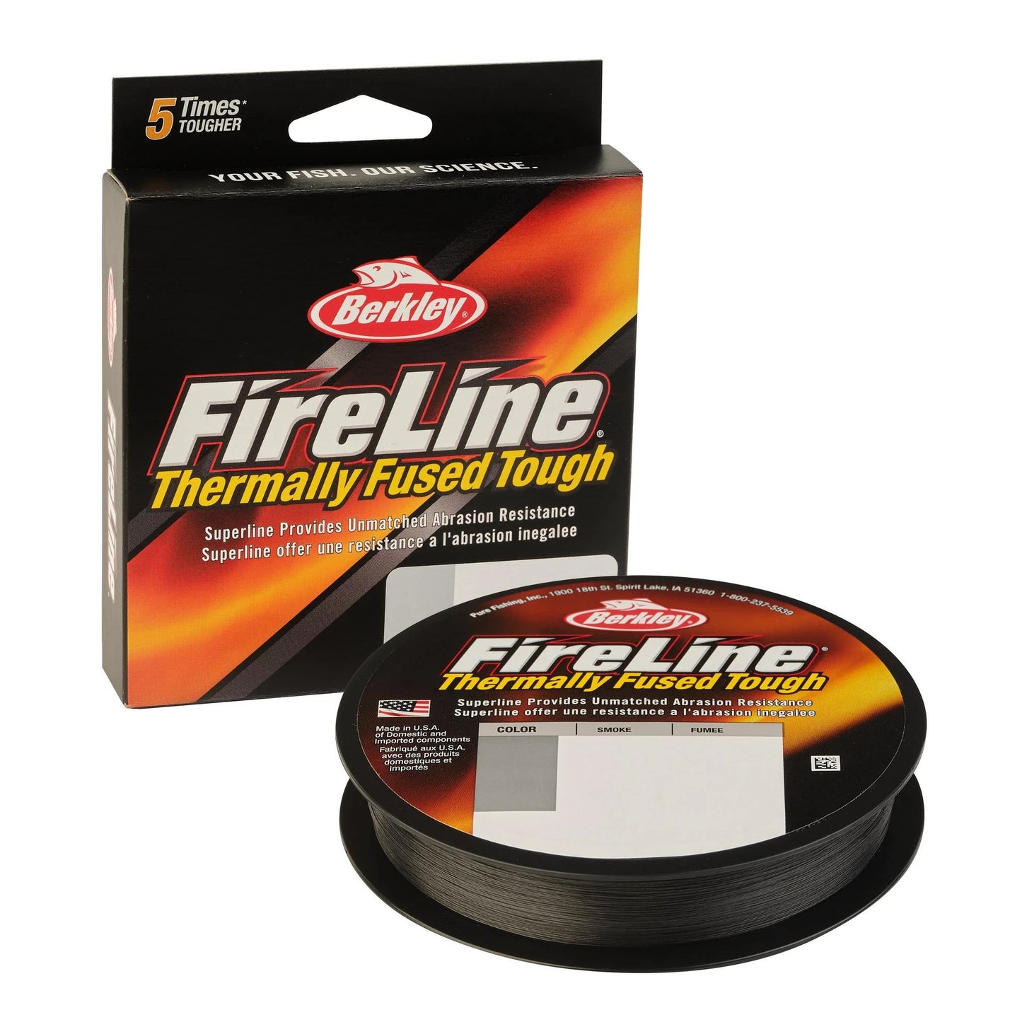 Berkley Fireline, Thermally Fused, Braided Superline, Smoke 8 lb., 125 yd.-Berkley-Awesome Adventures Colorado