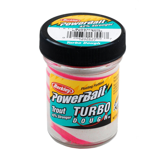 Berkley Powerbait Turbo Dough Trout Bait 42% Stronger Bubblegum Pink White Swirl-Berkley-Awesome Adventures Colorado