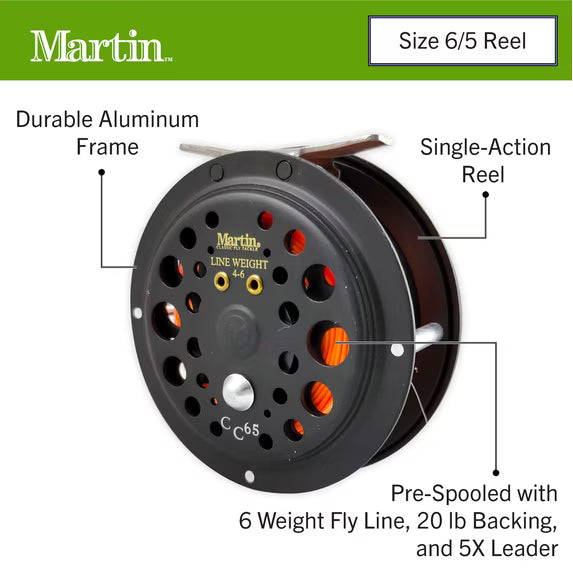 Caddis Creek CC65 Single Action Fly Reel-Martin-Awesome Adventures Colorado