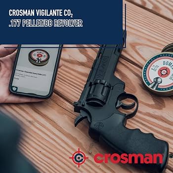 Crosman Vigilante Semi Auto CO2 Air Revolver. Dual Ammo! 0.177 Pellets & BBs!-Crosman-Awesome Adventures Colorado