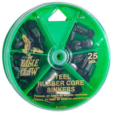 Eagle Claw 3/4oz Steel Rubber Core Sinkers-Eagle Claw-Awesome Adventures Colorado