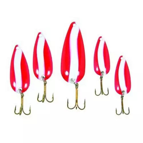 Eagle Claw Lake and Stream 5 piece Red & White Doomsday Spoons Lure Set-Eagle Claw-Awesome Adventures Colorado