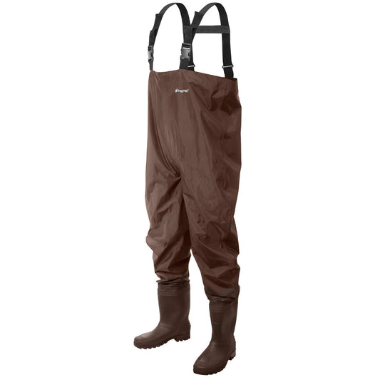 Frogg Toggs Rana II PVC Chest Wader (Cleated) Size 12 Brown-Frogg Toggs-Awesome Adventures Colorado