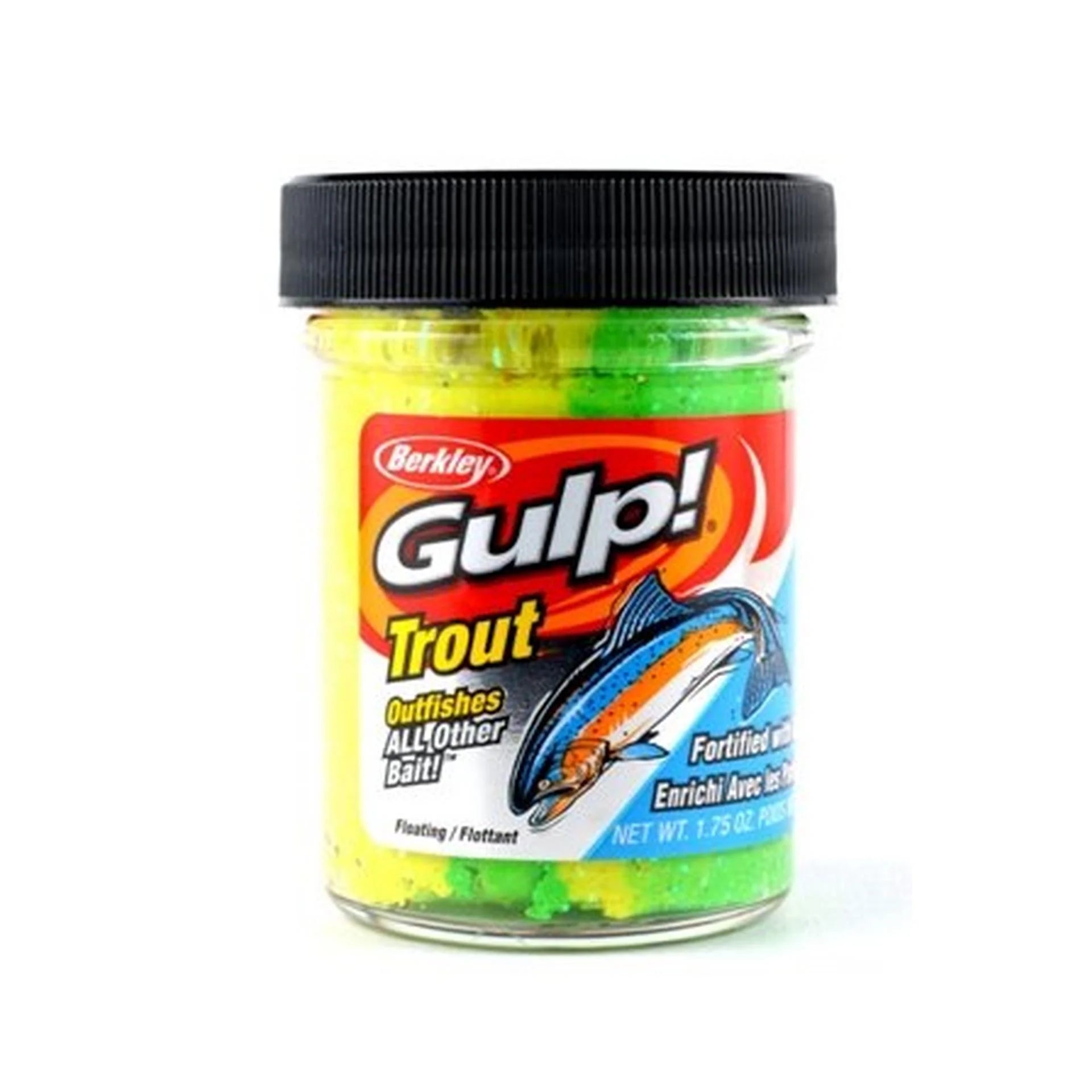 Gulp! Powerbait Trout Dough Chunky Chartruese 1.75oz Jar-Berkley-Awesome Adventures Colorado