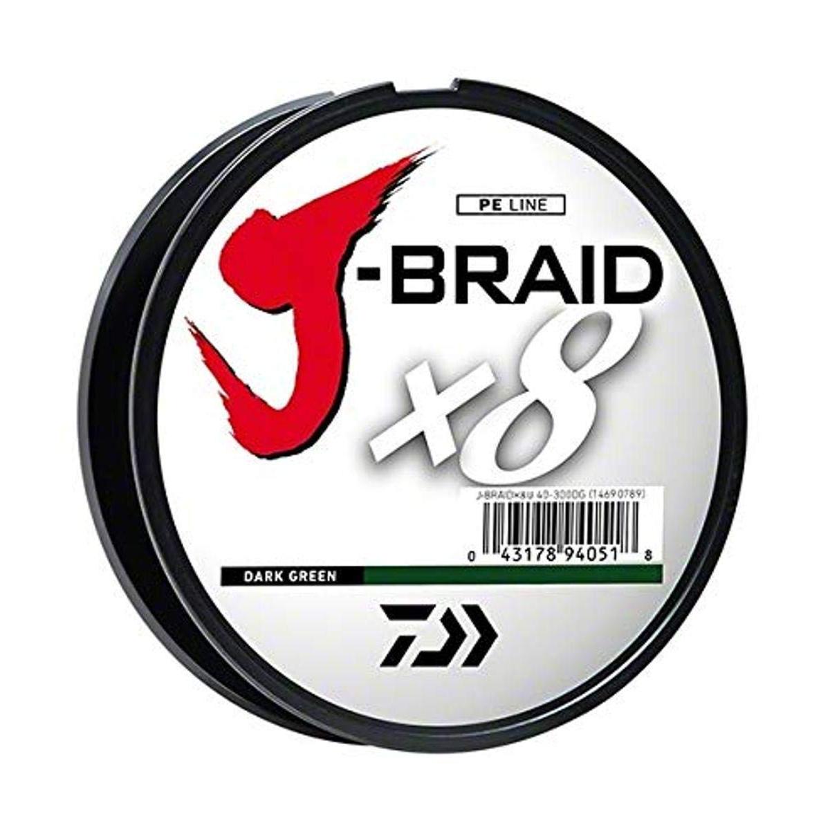 J-Braid x8 150 yards 6lb. Braided Fishing Line Dark Green-J-Braid-Awesome Adventures Colorado