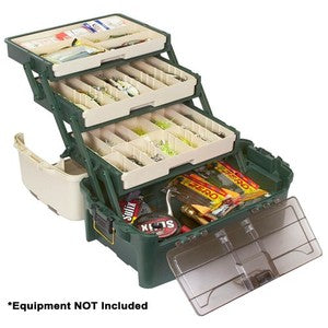 PLANO HYBRID HIP 3 TRAY TACKLE BOX W/REMOVABLE TRAYS 723300 Forest Green-Plano-Awesome Adventures Colorado